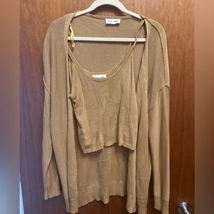 Luca & Grae Yellow Cardigan Set